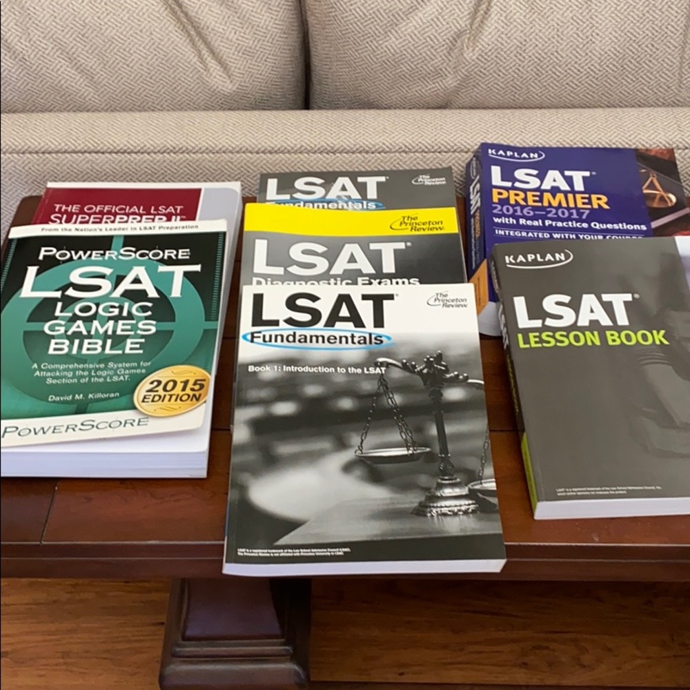 LSAT study book lot of 7
